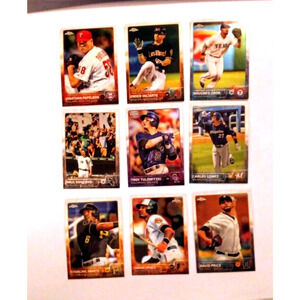 9 2015 Topps Chrome Baseball Cards